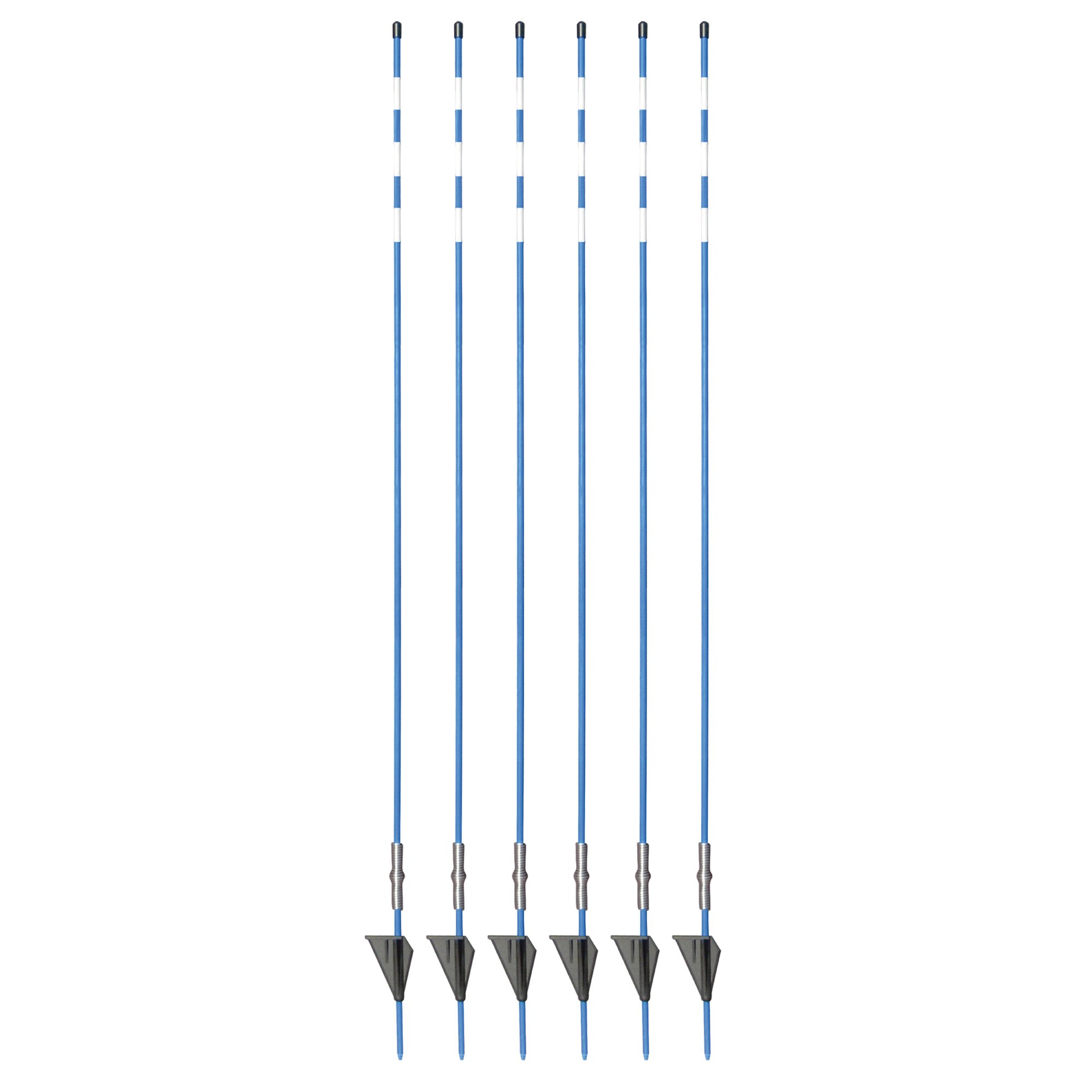 Venture Products Spring Flex Driveway Markers — 6-Pack, Blue, 48in.H, Model# SP5016